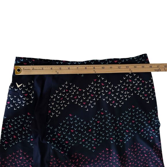 Callaway Navy Blue and Pink Birds Opti-Dri Nylon Golf Skort Size M - Picture 4 of 6